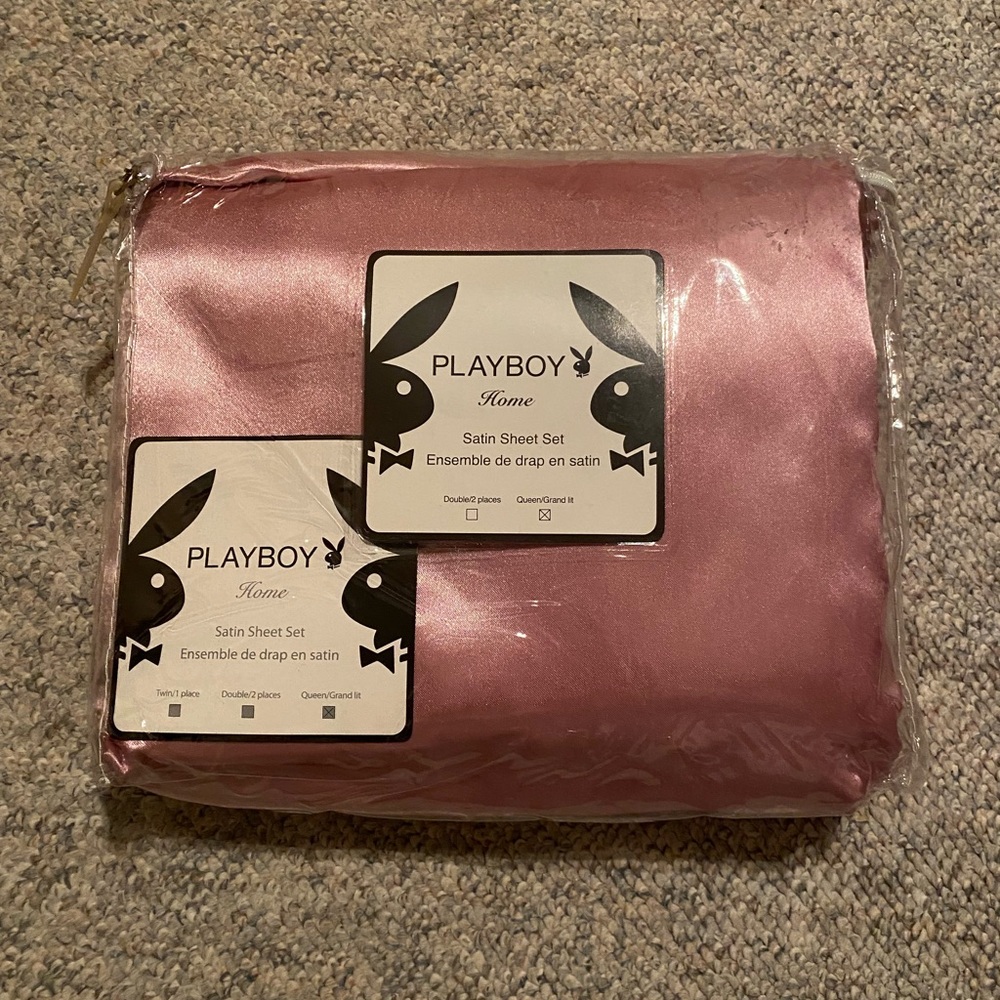 Playboy bunny satin sheet set